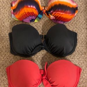 Victoria secret strapless swimming suit top.